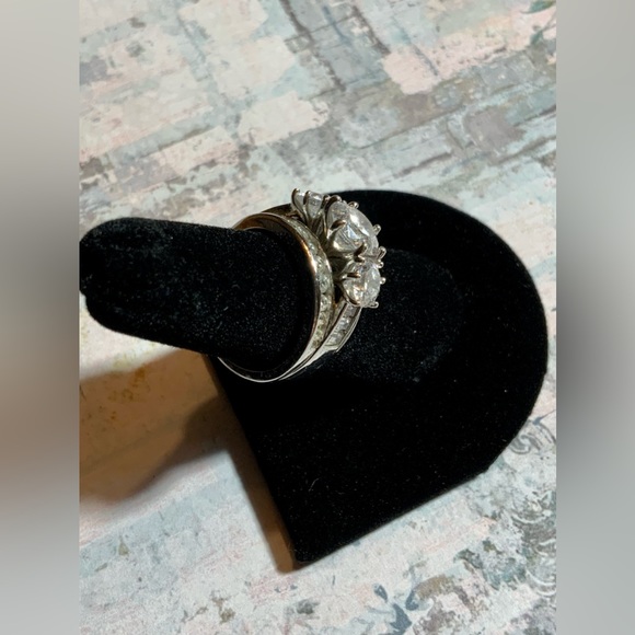 NWOT Sterling Silver & CZ Statement Ring Sz 6.75 - Picture 3 of 14
